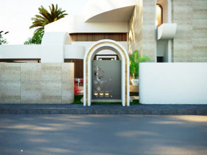 Modern villa curves 411 3D Model