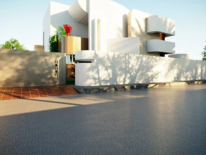 Modern villa curves 411 3D Model