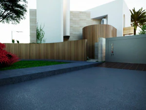 Modern villa curves 411 3D Model