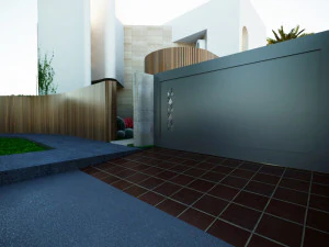 Modern villa curves 411 3D Model
