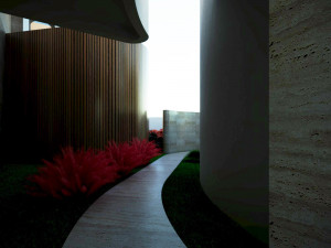 Modern villa curves 411 3D 모델