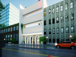 Modern administrative commercial building Modello 3D