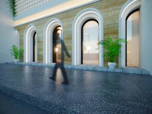 Modern administrative commercial building Modelo 3D