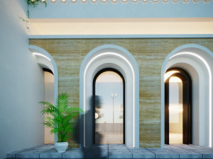 Modern administrative commercial building Modelo 3D