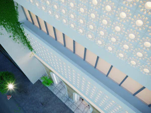 Modern administrative commercial building 3D Model