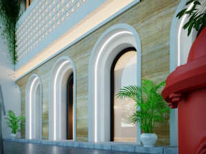Modern administrative commercial building Modelo 3D
