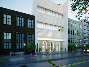 Modern administrative commercial building 3D Model