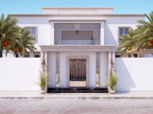 A model of a modern villa in the middle style Model 3D
