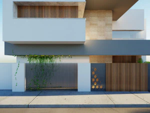 Modern villa model 256 3D Model