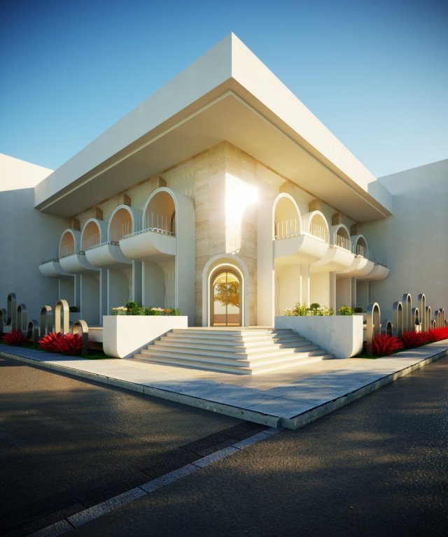 Of a bank 3D Model .c4d .max .obj .3ds .fbx .stl .blend 