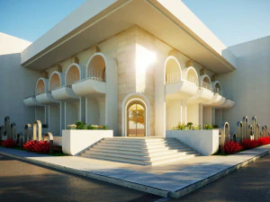 Einer Bank 3D Modell