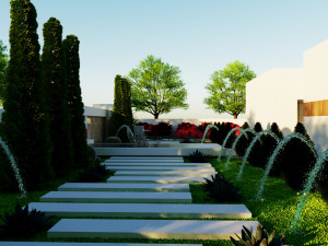 Modern villa model 666 3D Model