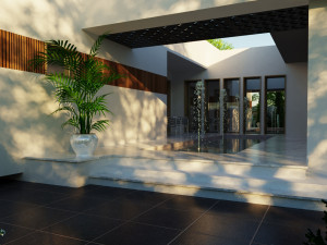 Modern villa model 666 3D Model