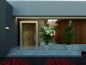 Modern villa model 666 3D Model