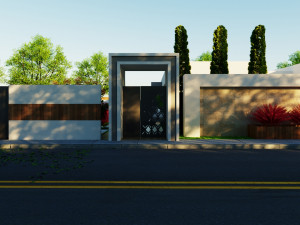 Modern villa model 666 3D Model