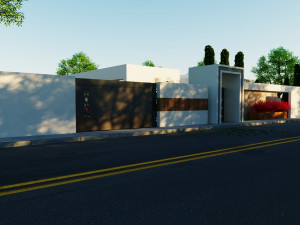 Modern villa model 666 3D Model