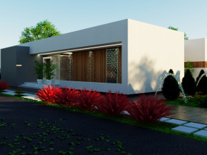 Modern villa model 666 3D 모델