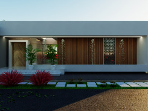 Modern villa model 666 3D Model
