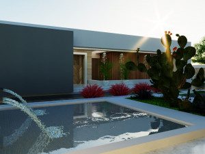 Modern villa model 666 3D Model