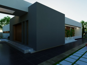 Modern villa model 666 3D Model