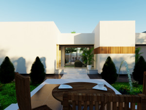 Modern villa model 666 3D Model