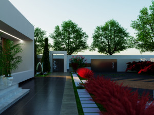 Modern villa model 666 3D Model