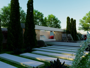 Modern villa model 666 3D Model
