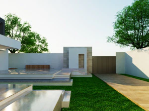Modern villa model 1988 3D Model