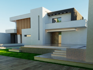 Modern villa model 1988 3D Model