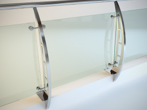 S of handrail reling 3D Model