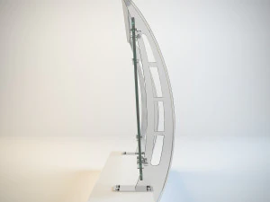 S of handrail reling 3D Model