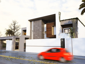 A modern villa 2story Model 3D