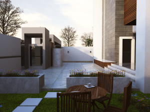 A modern villa 2story Model 3D
