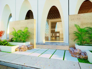 Budynek Dyrekcji Bezpieczeństwa Model 3D