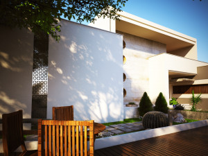 A modern beautiful and elegant house and villa 3D Model