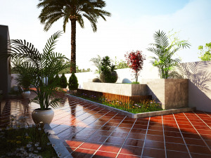 A modern beautiful and elegant house and villa 3D Model