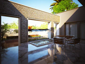 A modern beautiful and elegant house and villa 3D Model