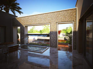 A modern beautiful and elegant house and villa 3D Model
