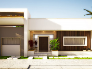 Modern villa omraan 411 3D Model