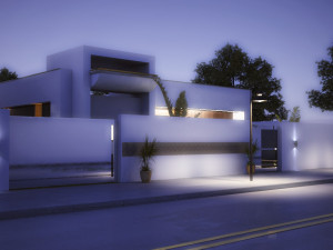 Modern villa omraan 411 3D Model