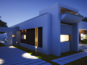 Modern villa omraan 411 3D Model