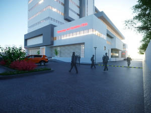 Model of a private hospital Model 3D