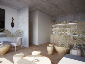 Cafe Interior Design In African Style 3D Модель