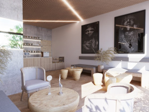 Cafe Interior Design In African Style 3D Model