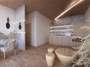 Cafe Interior Design In African Style 3D Model