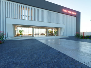 Of a Modern Mall Low-poly 3D Model