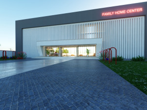 Of a Modern Mall Low-poly 3D Model