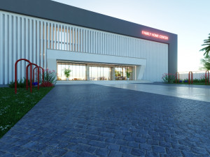 Of a Modern Mall Low-poly 3D Model