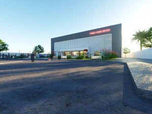 Of a Modern Mall Low-poly 3D Model