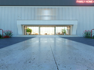 Of a Modern Mall Low-poly 3D Model